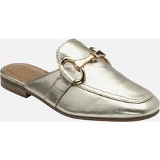 Lotus Taylor Leather Mule Shoes - Gold