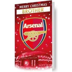 Arsenal FC Christmas Card Arsenal Included Envelope And Sticker Sheet