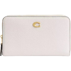 Coach Essential Medium Zip Around Wallet - Brass/Chalk