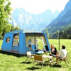 OutSunny Tents OutSunny 4-6 Man Camping Tent with 2 Bedroom 3000mm Waterproof Blue