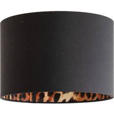 Oasis Small Black Fabric Ceiling Light 20.5 x 30.5 x 30.5 cm