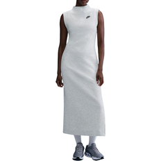 Nike Women's Sportswear Tech Fleece Slim Maxi Tank Top Dress - Grey