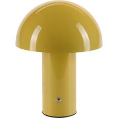 Gul mushroom lampe Bahne Glossy Mushroom Bordlampe 21.5cm