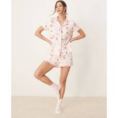 Multicoloured Pyjamas Brand Threads Revere Pyjama Short Sleeve Shirt and Shorts in Cowboy Print - Multi