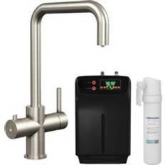 Silver Splash Guards Balterley 3in1 Instant Hot Water Kitchen Sink Tap Tank Filter Brushed Steel One Size Splash Guard