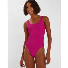 Pink Swimsuits Accessorize Crinkle Swimsuit - Pink