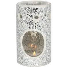 Oil Lamps Something Different Crackle-Effect Pillar Burner One Size Oil Lamp