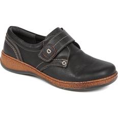 Black Monks Pavers Touch-Fasten Monk Shoes - Black