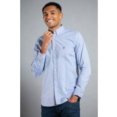 French Connection Cotton Clothing French Connection Cotton Long Sleeve Oxford Shirt - Blue