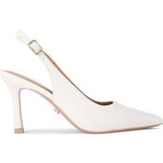 6.5 - White Heels & Pumps Carvela Corletta Slingback Court Heels - White