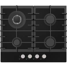 60 cm Hobs on sale Statesman GH160GB Black Gas Glass Hob 60 cm