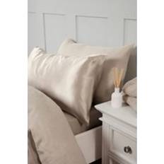 Silky Silky Silks 100% Mulberry Silk Standard Pillowcase - Pillow Case Beige