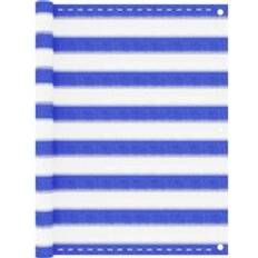 Balcony Protection Berkfield Home Balcony Screen Blue and White 90x400 cm HDPE