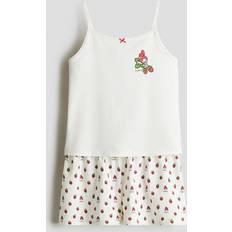 Night Garments H&M Girls Cotton Pyjamas - White