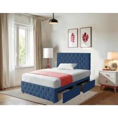 20 Inch Chesterfield Headboard Footboard 10 In Blue