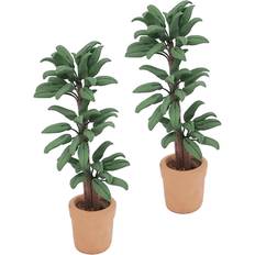 HKHBJS 2pcs Dollhouse Decoration Garden Plants