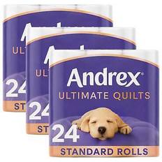 Andrex Toilet Rolls x72 Supreme Quilts Fragrance-Free 3 Ply Toilet Paper