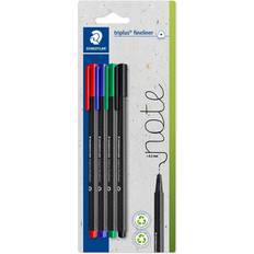Staedtler Triplus Fineliner rPP 4 ASS/BK