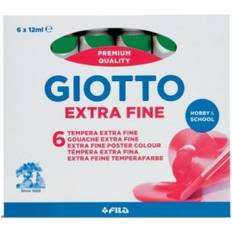 Temperafarben Giotto Brilliant Green Tempera 12ml Set 6 Tuben