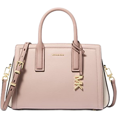 Michael Kors Laila Small Color Block Pebbled Leather Satchel - Sfp/Ltcr/Fwn