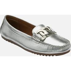 Silver - Slip-On Loafers Lotus Martino Leather Loafers - Silver