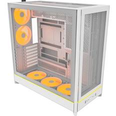 Pc mid tower case white Montech HS01 PRO White Reversible Mid Tower PC Case