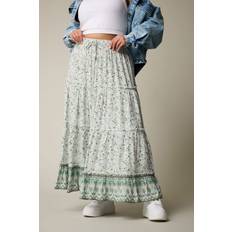 Green - Women Skirts Yours Ditsy Floral Tiered Skirt - Light Green