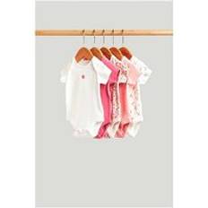 Mothercare Tulip Short Sleeved Bodysuits - 5 Pack