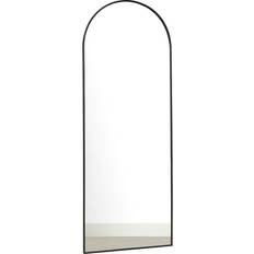 Melody Maison Large Black Arched Leaner Wall Mirror 60x150cm