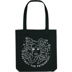 Polyester Tygkassar The Spark Company Petrify The Patriarchy Strong As Hell Tote Bag - Black