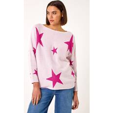 Women Jumpers Roman Star Jacquard Jumper - Light Pink