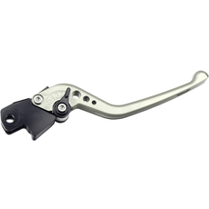 Motorcycle Handle Mounts Biketek Adjustable CNC Moto Brake Lever Long - Titanium/Black