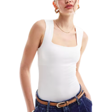 New Look Square Neck Bodysuit - White
