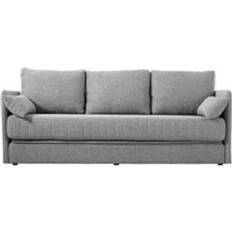 3-Seater Folding Bed with 2 Pillows Grey One Size