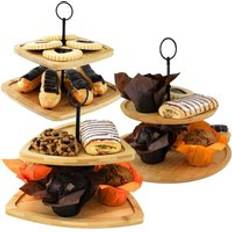Geezy 2/3 Tier Wooden Serving Stand Cake Stand
