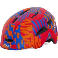Giro Junior Cykelhjälmar Giro Cykelhjälm SCAMP Mips II Kids Mat Red Animal S
