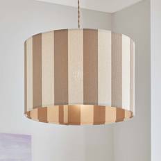Dunelm Stripe Drum Lamp Natural Shade ∅ 40cm