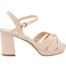 Paradox London Nerita Wide Fit Platform Sandal - Nude