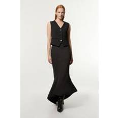 Karen Millen Skirts Karen Millen Tailored Fishtail Maxi Skirt - Black