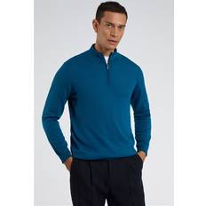 Jumpers Melka Zip Neck Jumper - Navy Blue