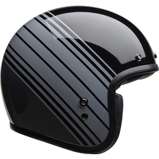 Bell Open Faces Motorcycle Helmets Bell Custom 500 Edge Motorcycle Motorbike Helmet - Black/Grey Man
