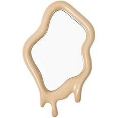 Polspotten Spejle Polspotten Melting Mirror Spejl Beige H70 x W45 x D6 cm Vægspejl