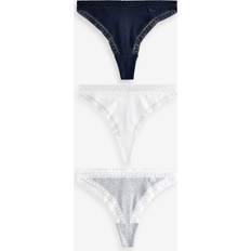 Grey Knickers KBX 3 Pack Cotton Thong - Navy