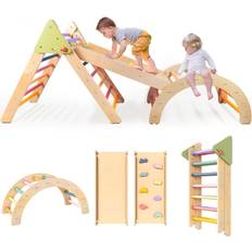 LOL Surprise Outdoor Toys LOL Surprise 7in1 Wooden Climbing Frame for Toddlers