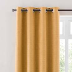 Dunelm Zodiac Blackout Eyelet Ochre 228x228cm