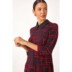 Roman Geometric Print 2 in 1 Top - Red
