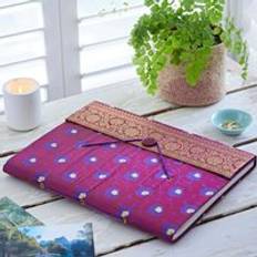 Purple Scrapbooking Paper High Extra Large Sari Fabric Photo Album One Size