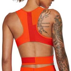 Nike Orange Tank Tops Nike Pro Women Training Open Back Training Top - Orange