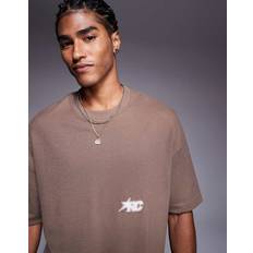 Bershka Bruna T-shirts Bershka Brun T-shirt Med Arc-logga