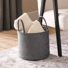 Matte Velvet Storage Charcoal Grey